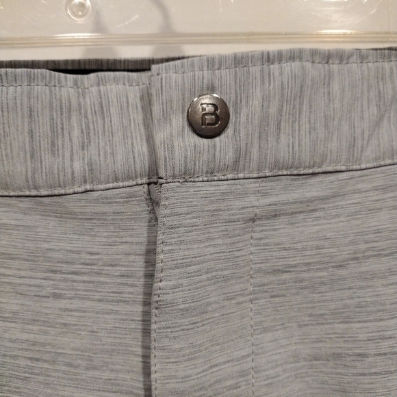 BYLT Men's Heathered Gray Kinetic Chino Stretch Performance Pants Sz 38-Golf - Picture 2 of 7